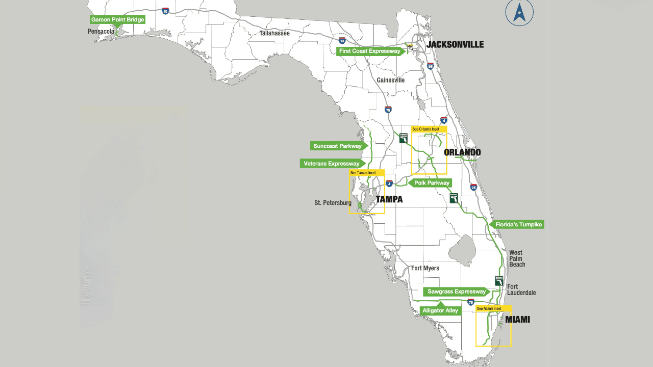 Estas son las autopistas de Florida en las que tendrás descuento en los peajes