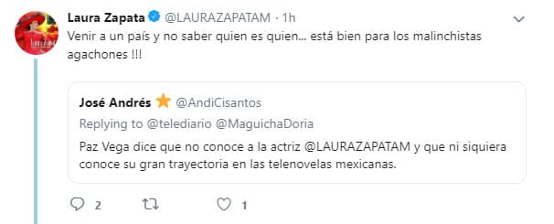 Zapata reveló que se acercó a la productora Giselle González para que la tomara en cuenta para este personaje, aunque finalmente eso no sucedió.