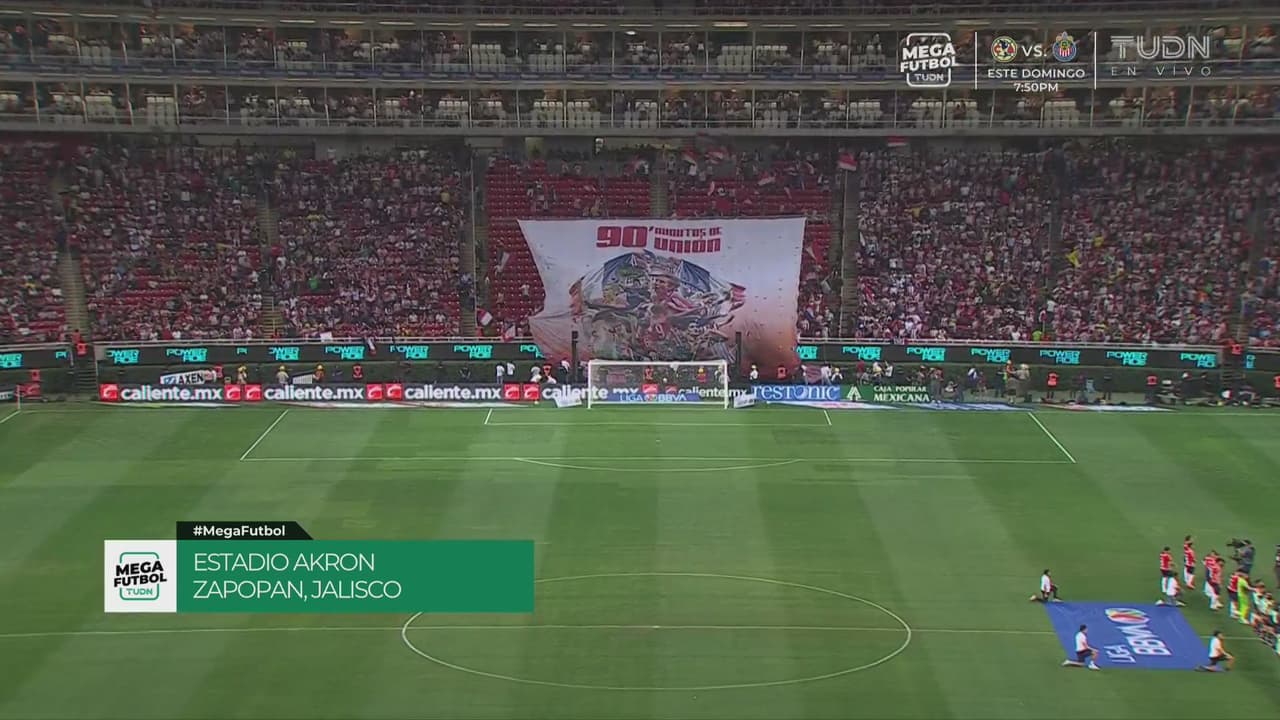 Afición de Chivas se luce con un genial tifo en el Clásico ante América 