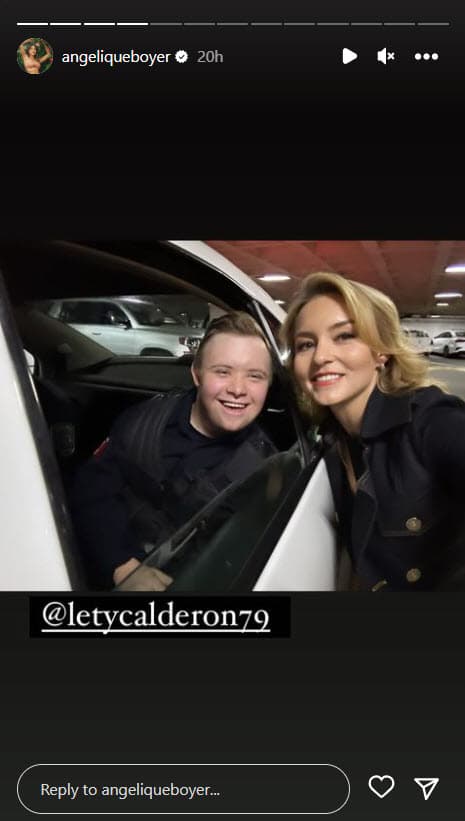 Angelique Boyer y Luciano, el hijo de Lety Calderón, detrás de cámaras de las grabaciones de El Amor Invencible.