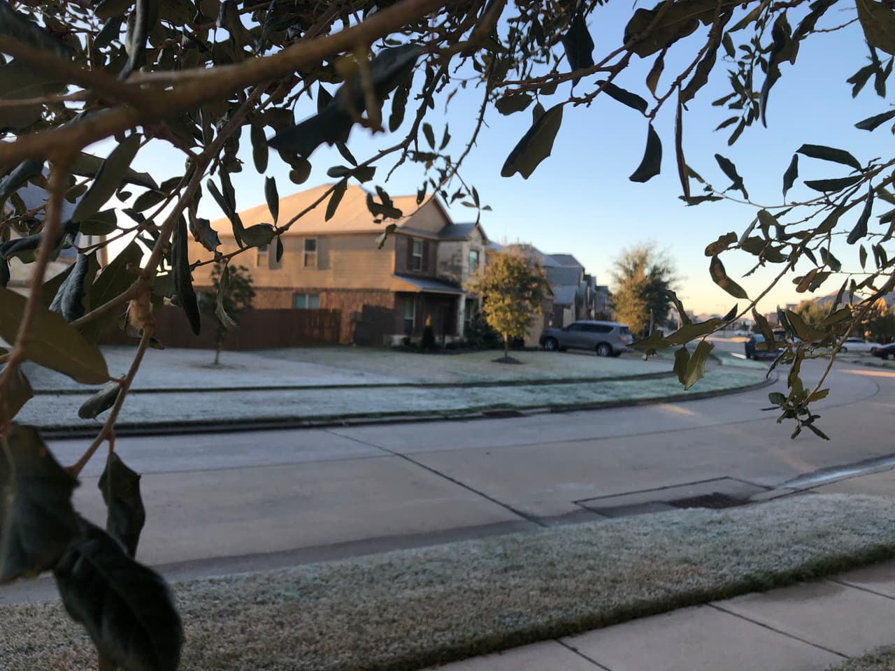 El termómetro marcó temperaturas de 31 grados Faherenheit este jueves en el área de Houston.