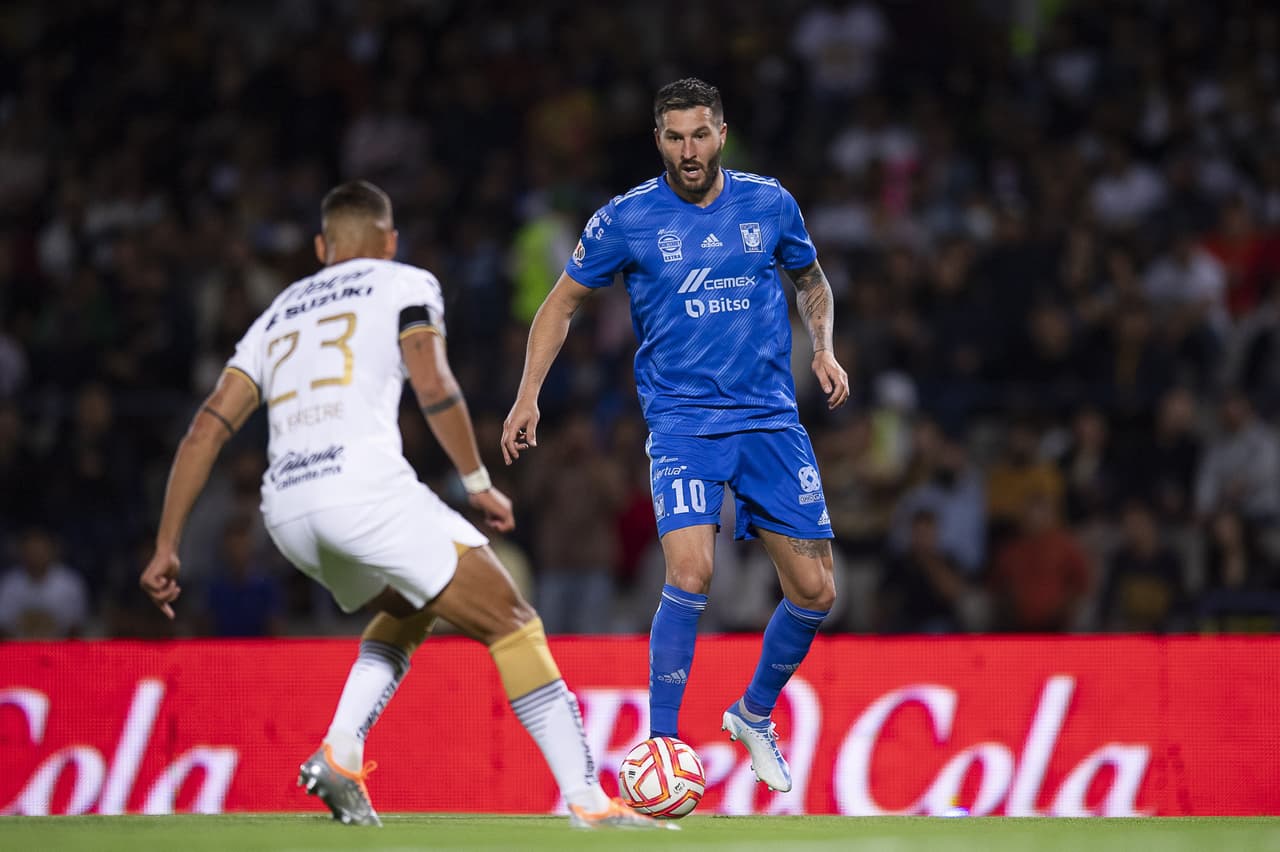 Tigres le empató sobre la hora a Pumas con gol de Gignac en partido adelantado de la Jornada 16 del Apertura 2022; Dinenno había adelantado a los universitarios.