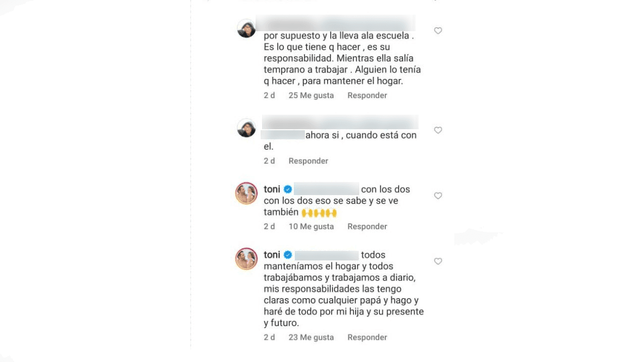 Toni Costa contesta cuestionamientos en Instagram