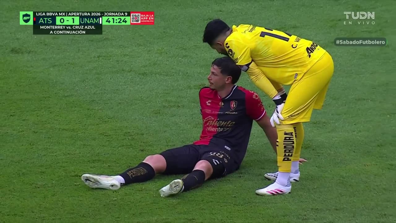 ¡Segunda lesión del Atlas! Capasso tiene que salir del terreno de juego