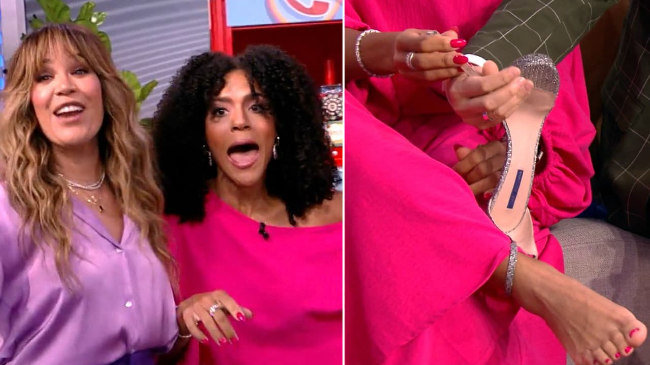 Francisca sufre imprevisto con su look en pleno show en vivo y casi cae al suelo: así reacciona