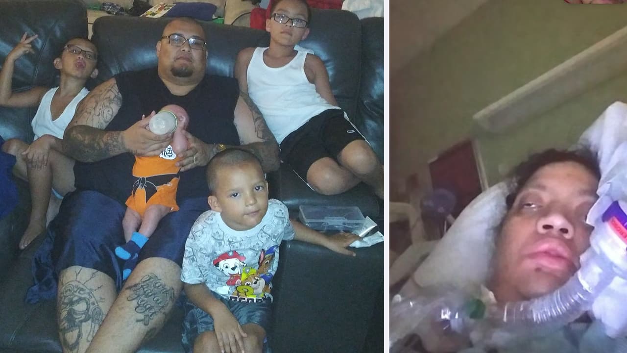 Crystal Gutiérrez, madre de cuatro, pasó varios meses internada en el hospital, conectada a un respirador artificial.