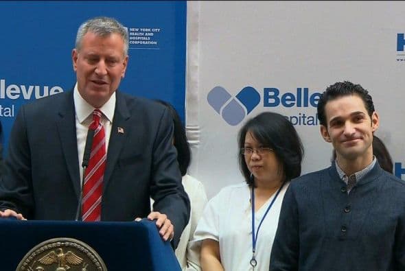 Craig Spencer, de 33 años, compareció ante los periodistas 