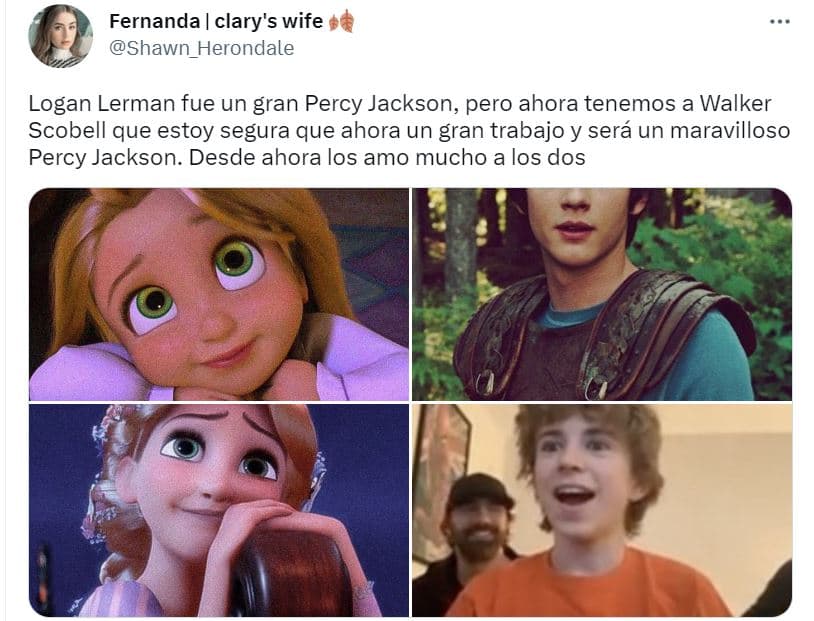 Tuit fan 'Percy Jackson'