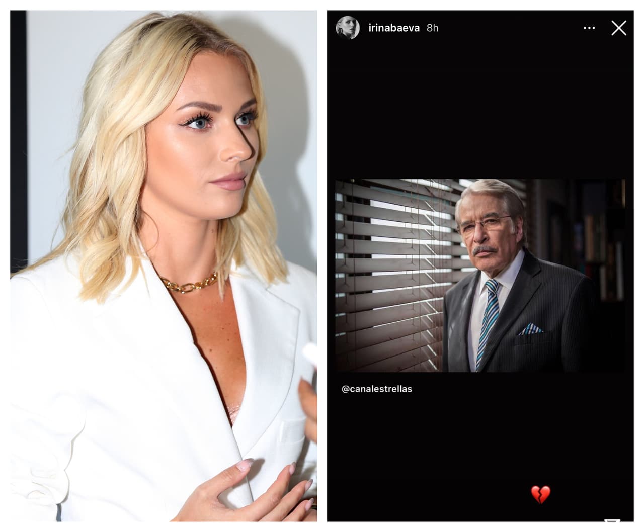 <b>Irina Baeva</b>, quien coincidió con Enrique Rocha en 
<b>Me Declaro Culpable</b>, la última telenovela que realizó el actor, así le dio el adiós.
