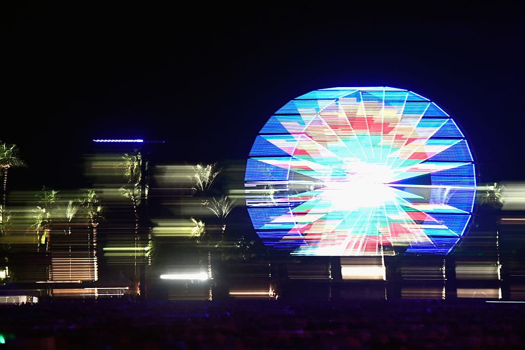 La clásica rueda de la fortuna de Coachella