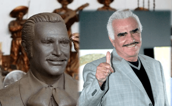 El señor Enrique Alfaro, alcalde de Huentitán Jalisco, tierra que vio nacer a Vicente Fernández, anunció que a petición de los pobladores del lugar, el año próximo se instalará una escultura del cantante mexicano en el cruce de periférico Norte y la Calzada Independencia. Aún no se anuncia quien será el escultor y cómo se piensa sea la estatua.