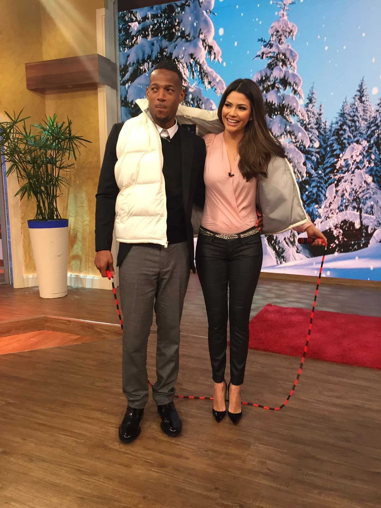 Nada mejor que un divertido juego, Marlon y Ana fueron pareja.