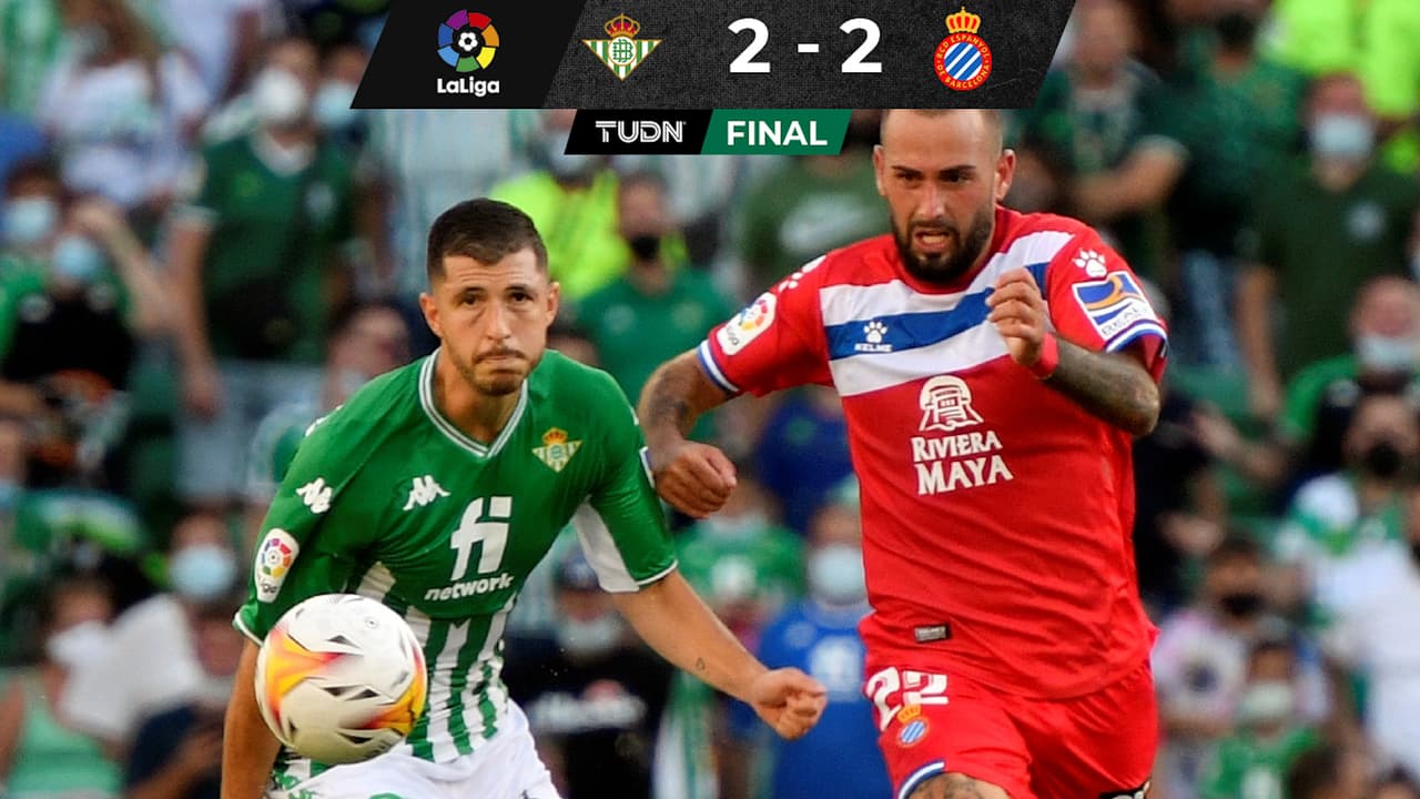 ¡Poca suerte para Betis! Espanyol empata en el último minuto