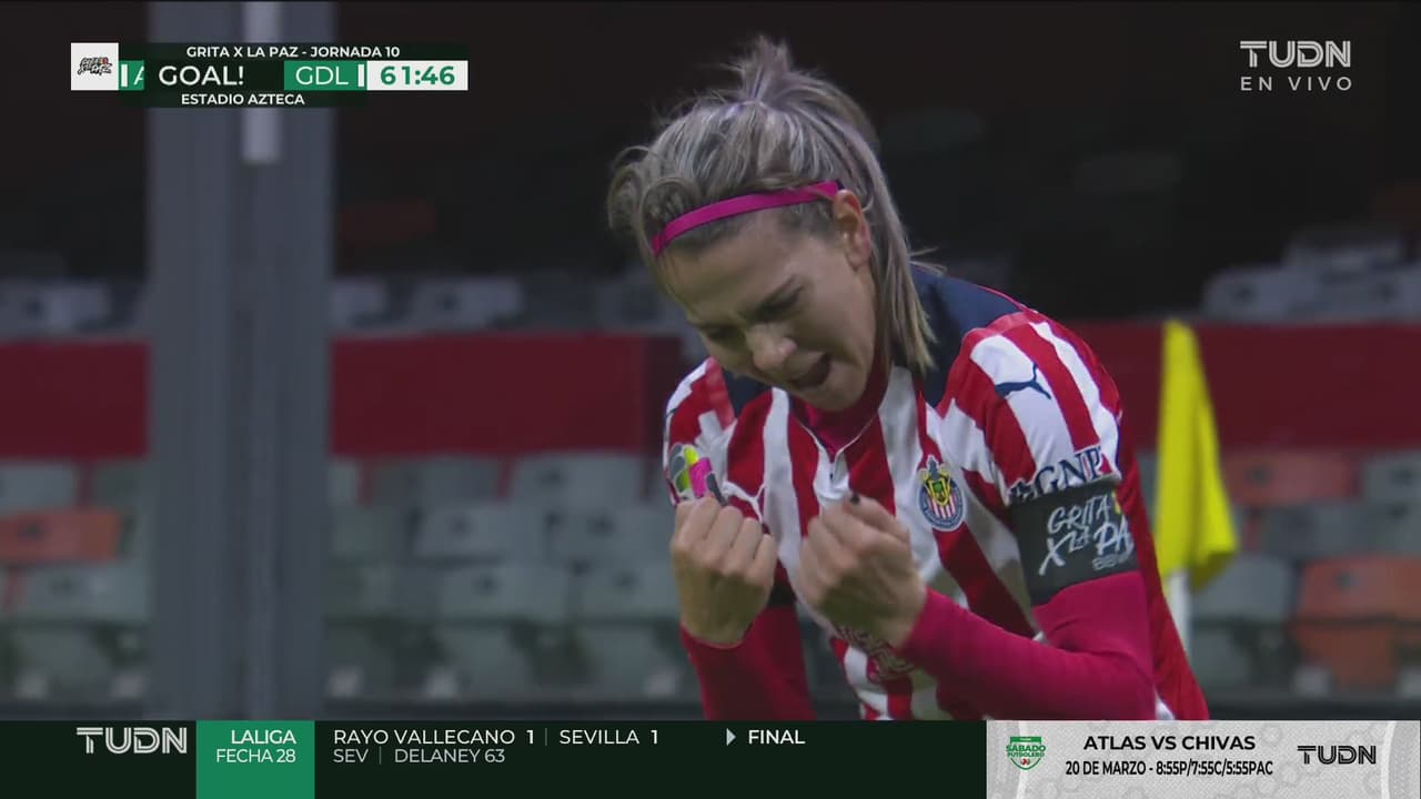 ¡Repite Licha! Chivas sigue de largo y pone el 1-2 con Cervantes