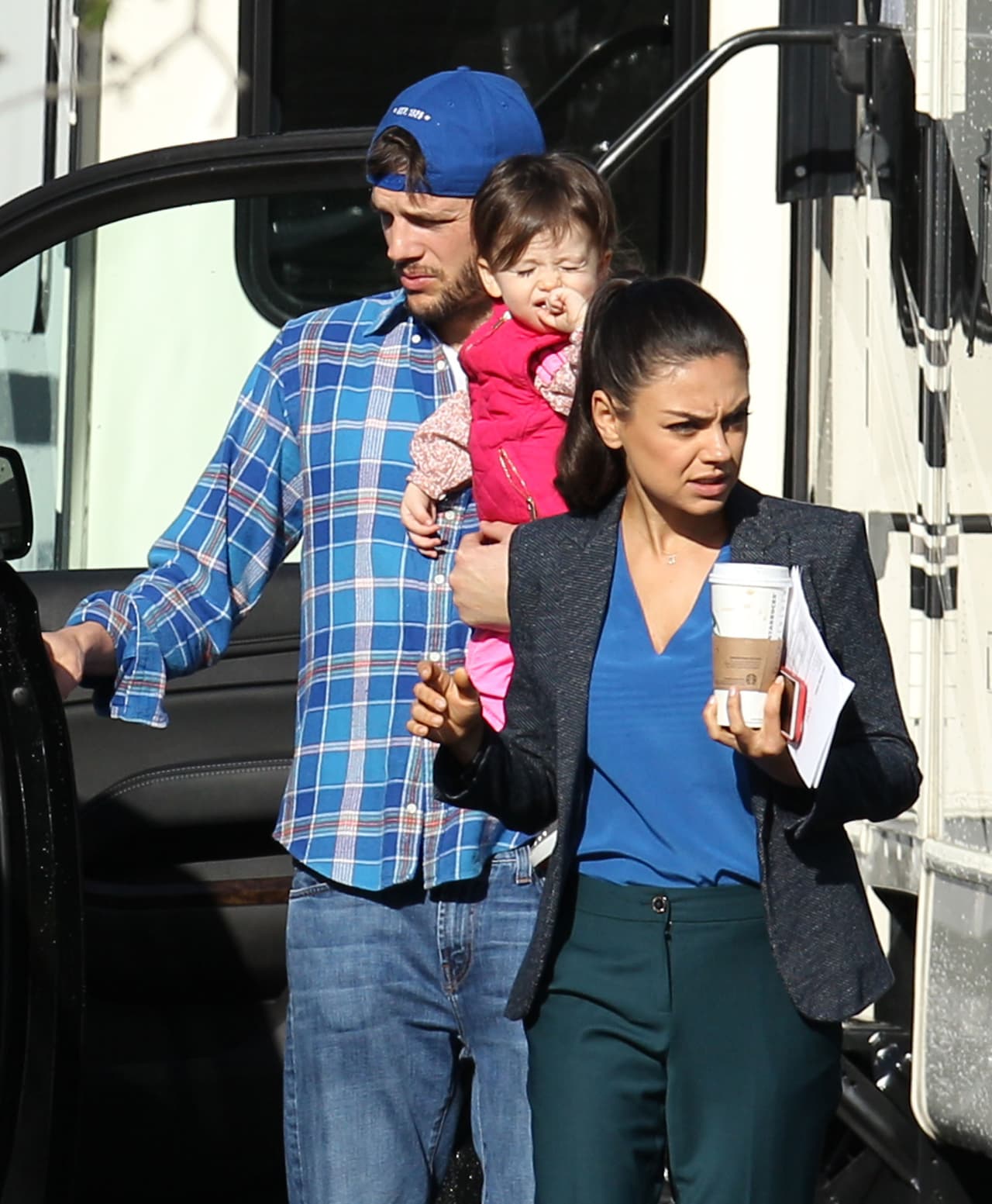 Wyatt se quedó bajo el cuidado de su papi.