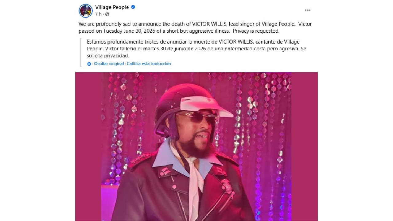 Muere Victor Willis, líder de Village People.
