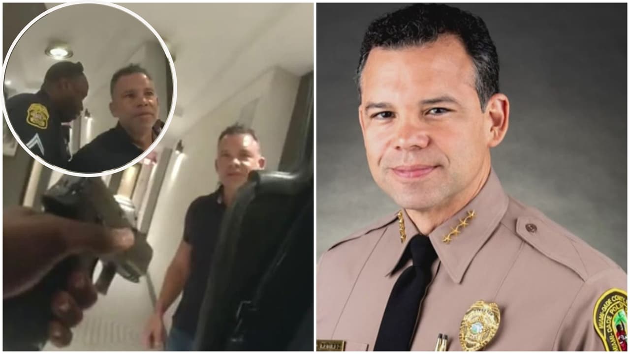 Director de la policía de Miami-Dade fue esposado en un hotel de Tampa antes de dispararse en la carretera