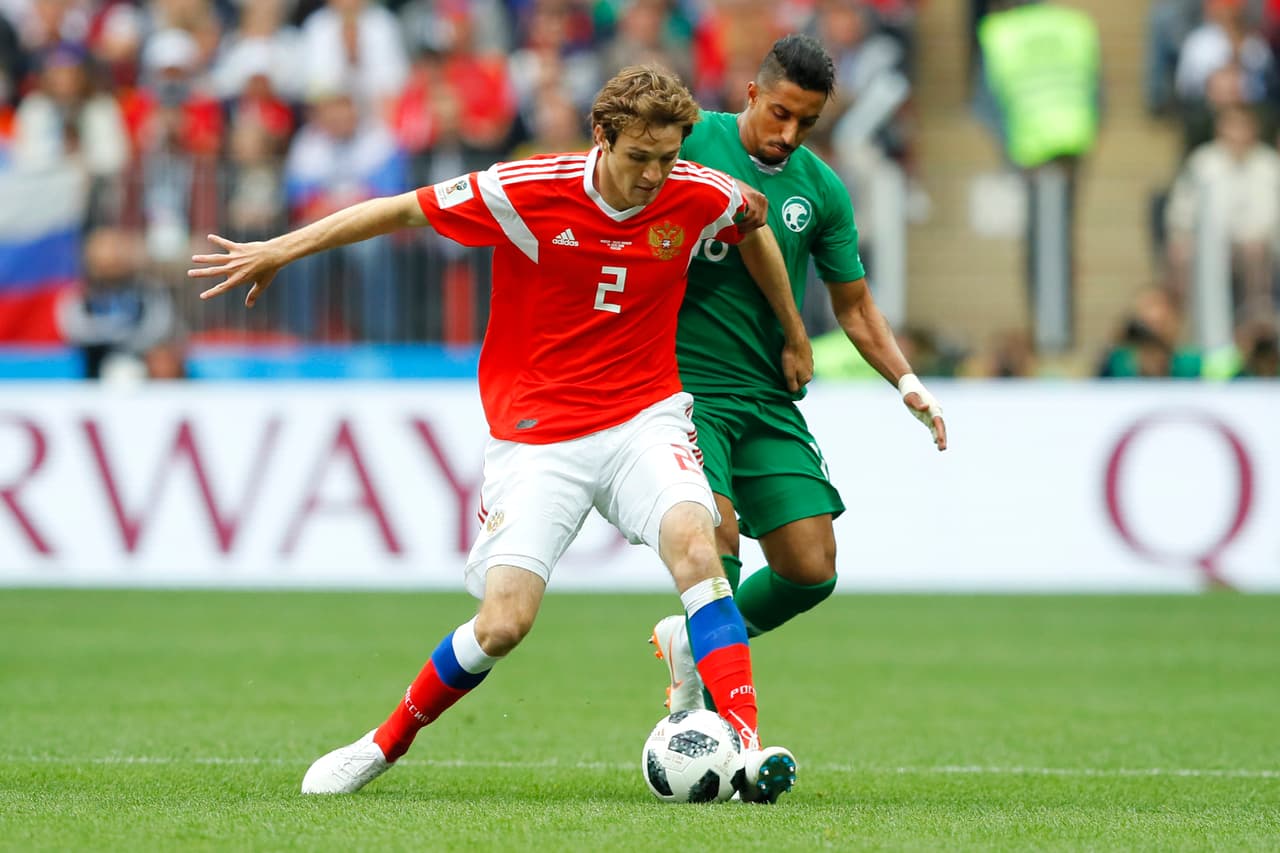 Rusia controló el ímpetu de Arabia Saudita e incluso se fue lanza en ristre para aumentar el marcador.