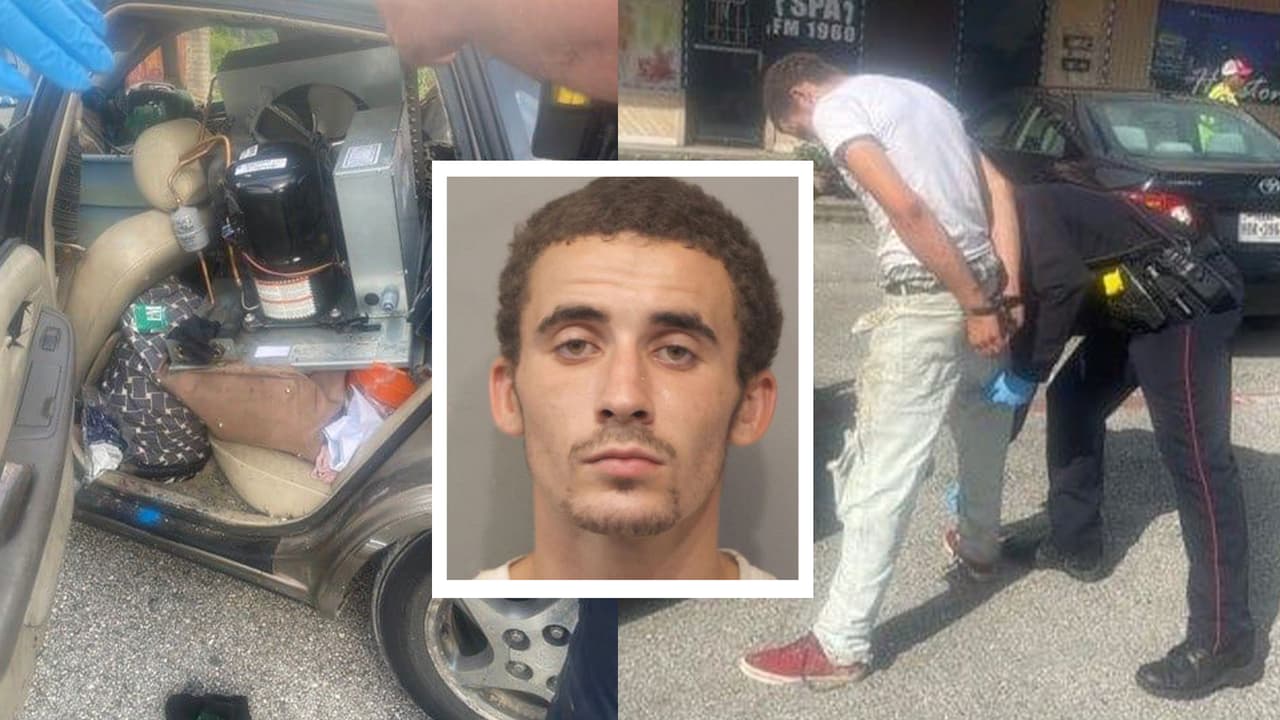 Sorprenden a hombre robando cobre de aires acondicionados al norte de Houston