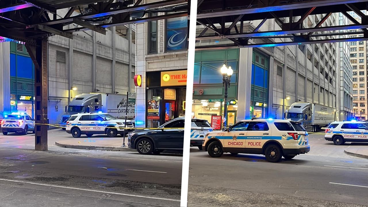2 hombres baleados en un callejón en el centro de la ciudad cerca del teatro Chicago
