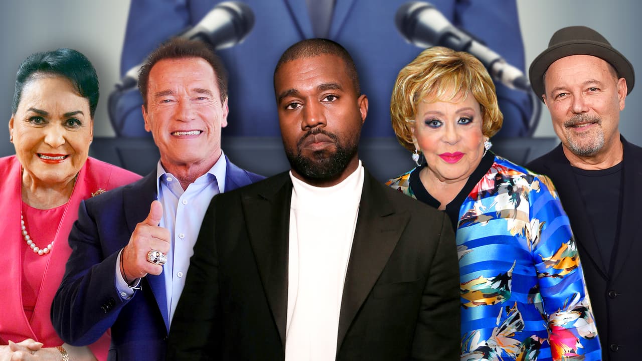Kanye West, Silvia Pinal, Rubén Blades y otras celebridades que le apostaron a la política