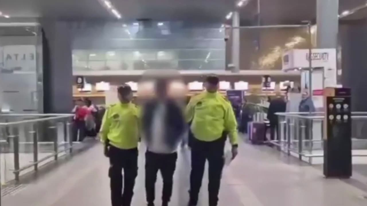 Capturan en un aeropuerto de Colombia a 'Bambam', presunto jefe de sicarios; intentaba escapar a Perú