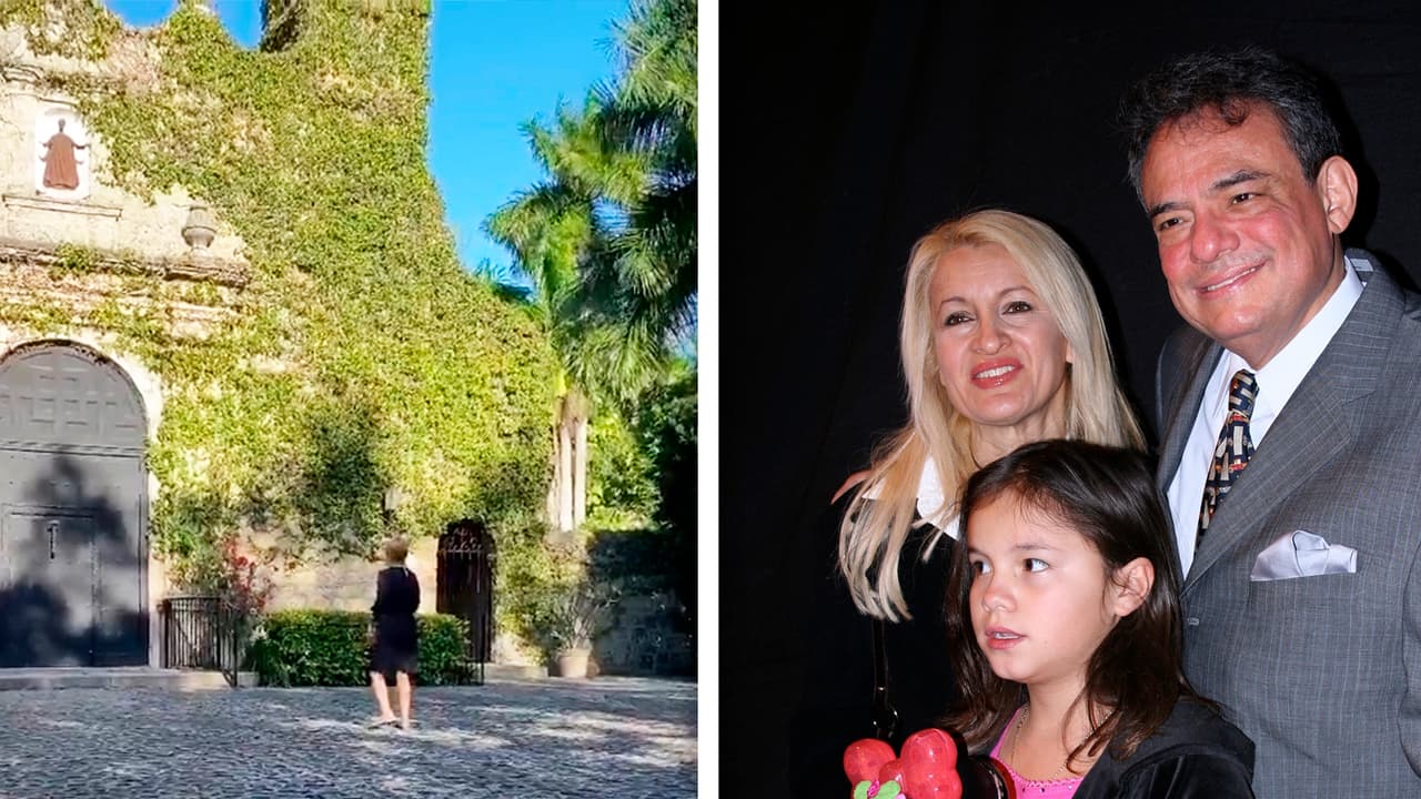 Viuda de José José visita iglesia donde se casaron por las que habrían sido sus bodas de plata y Sarita lo celebra