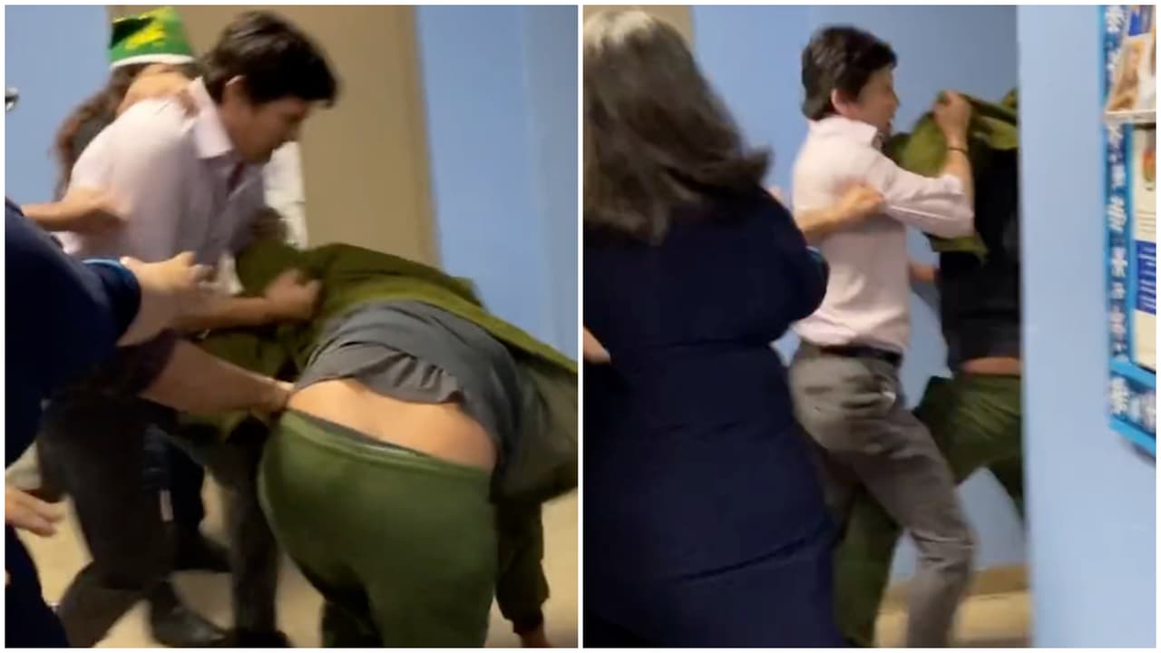 Captan en video al concejal Kevin De León en medio de una pelea con un activista