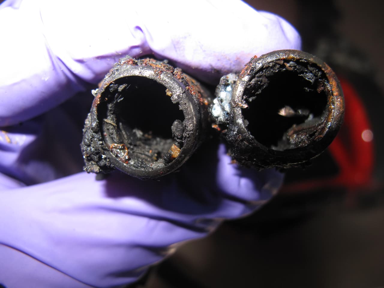 Baterías quemadas del hoverboard de los amigos de la familia Fox.