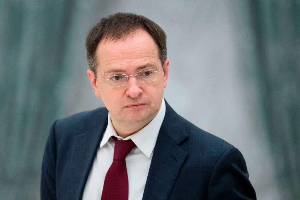 Vladimir Medinsky, ministro de Cultura ruso y negociador de Putin para elconflicto con Ucrania.