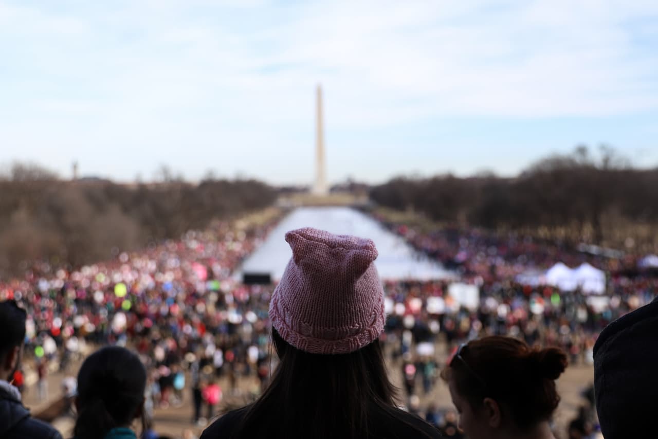Las mujeres vuelven a protagonizar manifestaciones masivas en contra de Trump