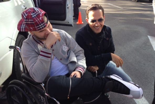 Aquí lo vemos junto a Carlitos.