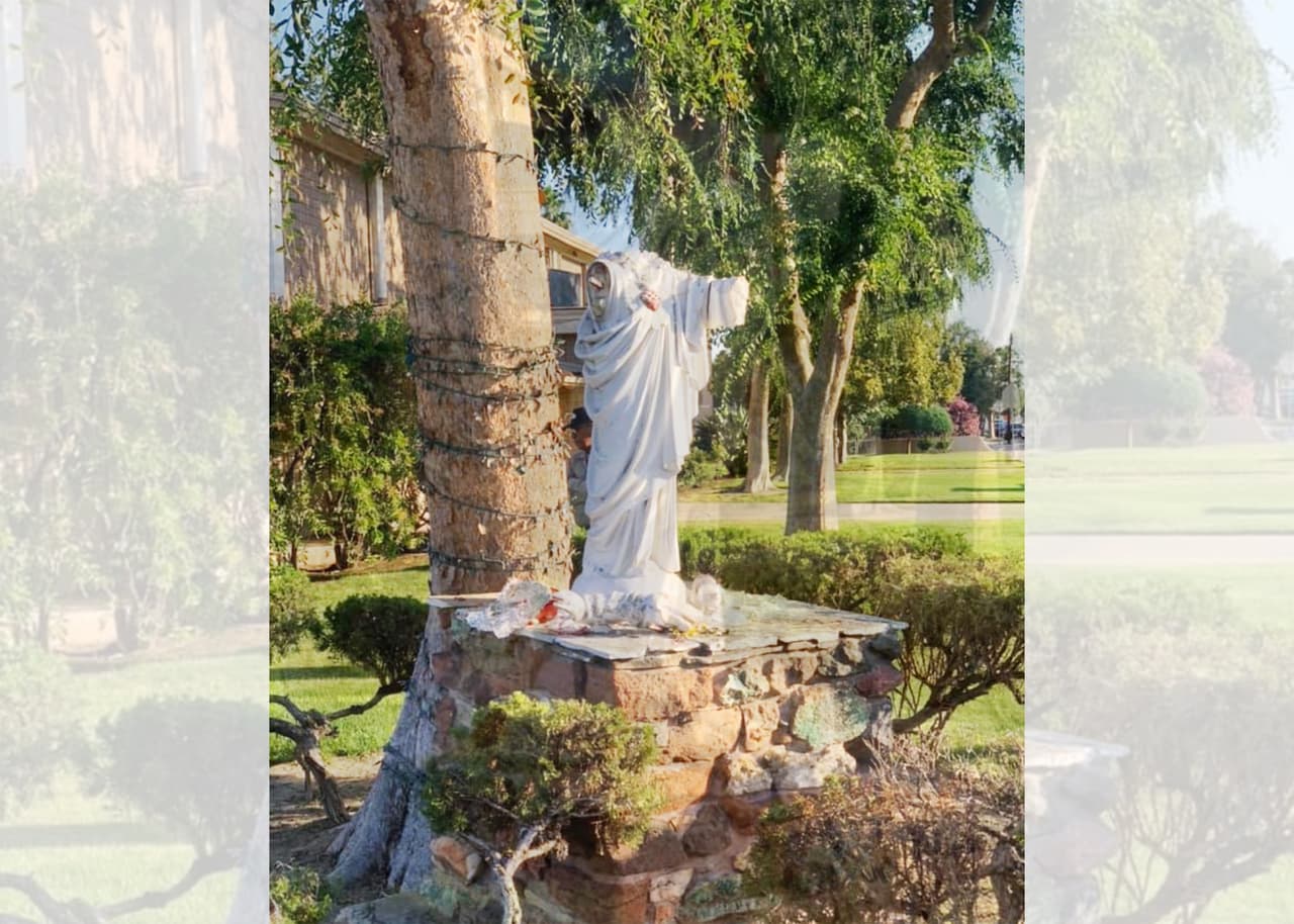 Investigan el vandalismo sufrido a una imagen católica en iglesia del sur del Valle