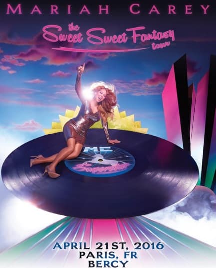 Esta vez la cantante hizo una escala en París con 'The Sweet Sweet Fatasy Tour', y echó la casa por la venta, sólo para tener una vista privilegiada en la Ciudad del Amor.