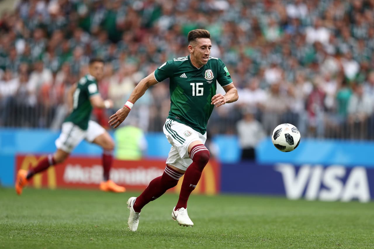 Héctor Herrera fue la base de la que el Tri partió desde el mediocampo para obtener los tres puntos ante Alemania. Su defensa fue impecable, pero su aporte a la ofensiva y sobre todo en lo anímico fue clave para el triunfo.