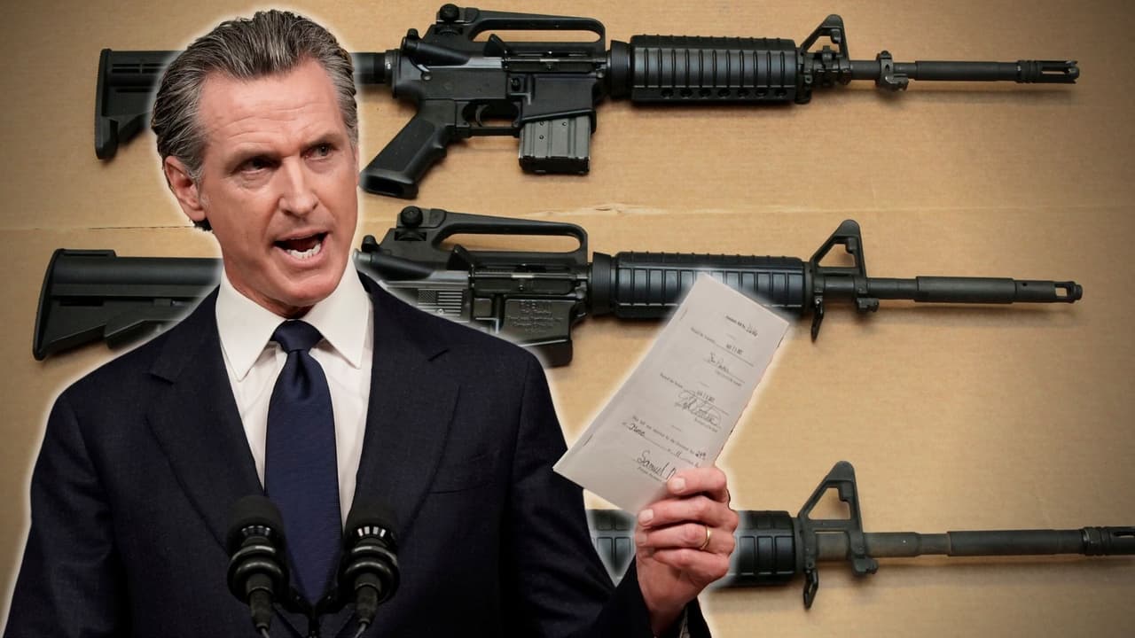 Newsom firma ley que permite demandar a fabricantes de armas por la violencia que causan