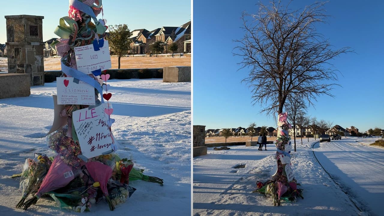 Familiares, amigos y vecinos dejaron mensajes de apoyo en el árbol donde las jóvenes sufrieron el accidente.