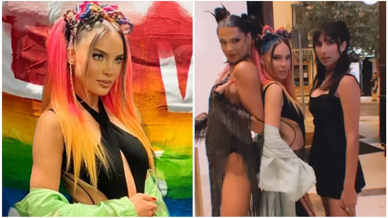 Así fue el beso en la boca que Belinda le dio a una actriz y una drag queen en pleno concierto