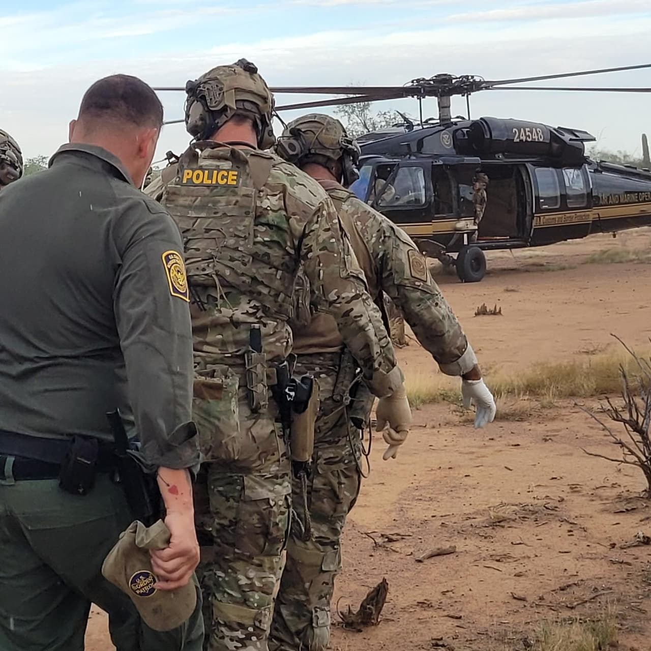 El hombre, cuyo nombre no se reveló, requirió ser trasladado por vía aérea.