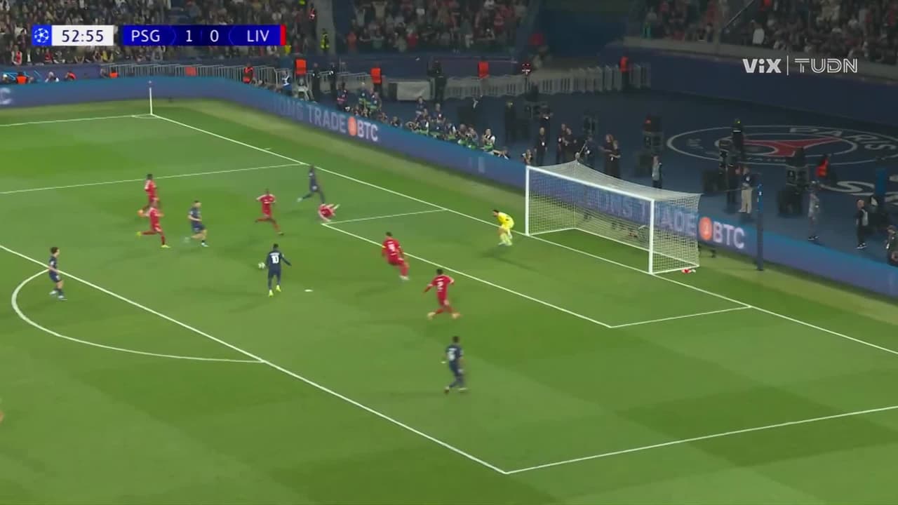 ¡Noooo, Dembélé! Mandó ese balón a Marte; era el segundo del PSG