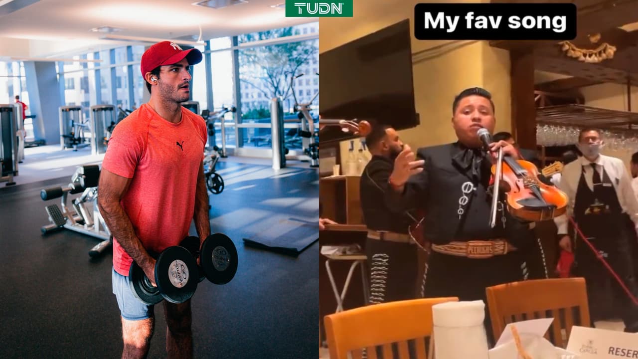 Carlos Sainz canta “El Rey” con mariachis