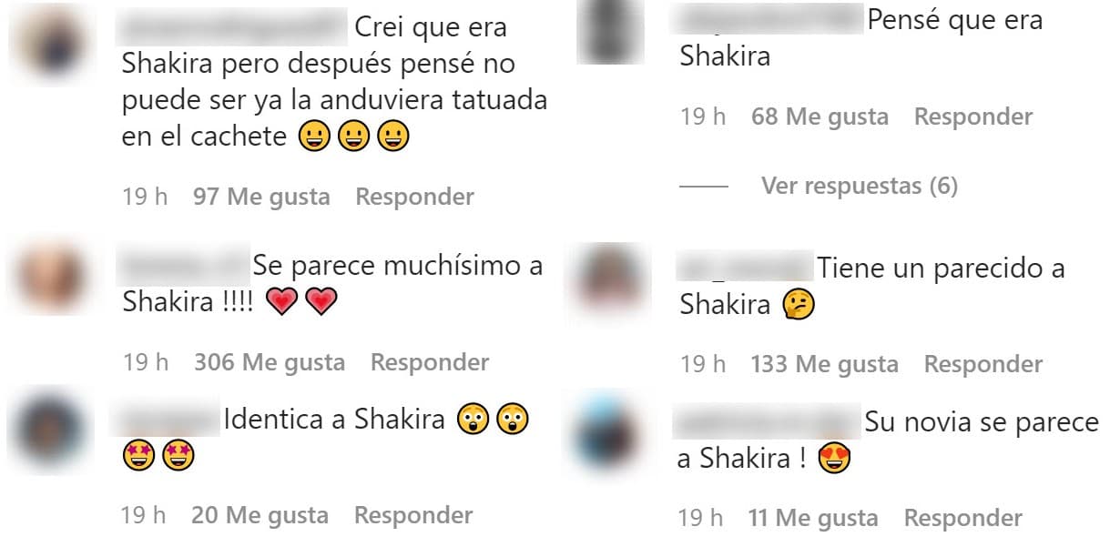 Mientras el cantante utilizó la fotografía para agradecerle a su pareja "por tanta felicidad en este tiempo", sus seguidores se apresuraron a obsequiarle miles de 'likes' y a referir cuánto se parece a Shakira.
