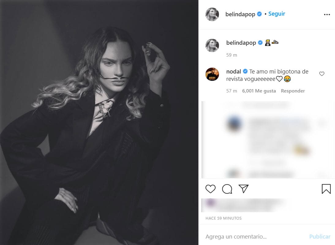 La tarde del sábado 8 de agosto, 
<b>Belinda</b> compartió una imagen de una sesión fotográfica que tuvo a la que agregó un par de emoticonos.
<br>