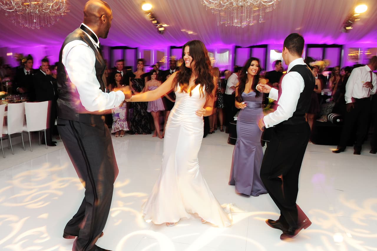 Estas son algunas fotos de la boda de Khloé y Lamar.