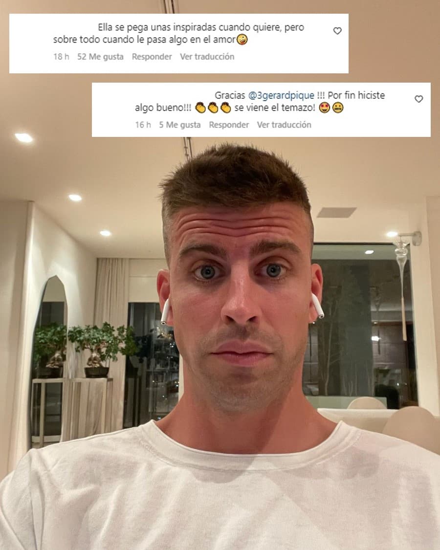 “¡Gracias Gerard Piqué, por fin hiciste algo bueno! ¡Se viene el temazo!”, “¡Saca la música ya!”, “Ella se pega unas inspiradas cuando quiere, pero sobre todo cuando le pasa algo en el amor”, indicaron algunas personas.