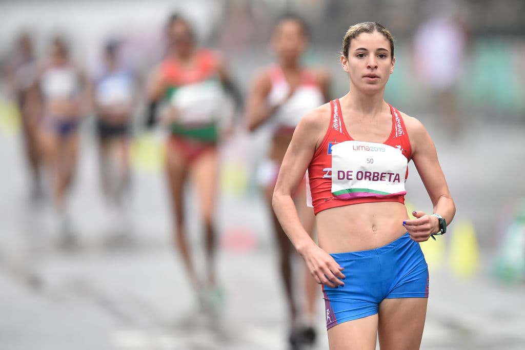 <h2 class="cms-H2-H2">Rachelle De Orbeta</h2>
<br>Atletismo, marcha 20 Km
<br>
<br>Fue la primera mujer boricua en participar en un mundial de Atletismo en marca 20 km.
<br>
<br>
<h3 class="cms-H3-H3">¿Cuándo será su participación?</h3>
<br>Jueves 1 de agosto.