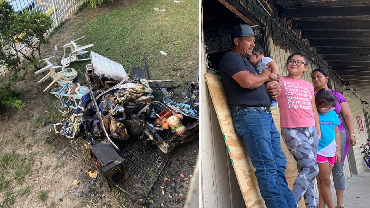  “Todo el esfuerzo que hicimos y para quedar en la calle”: Familia que pierde su casa en un incendio   