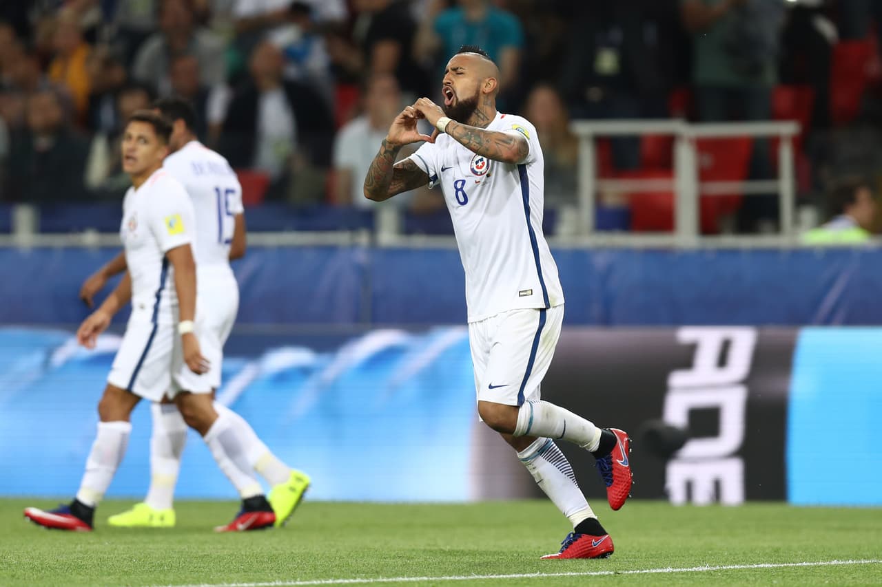 Arturo Vidal (Chile): gol contra Camerún.