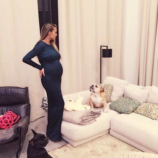 La modelo captó y compartió las mejores fotos de su "dulce espera".