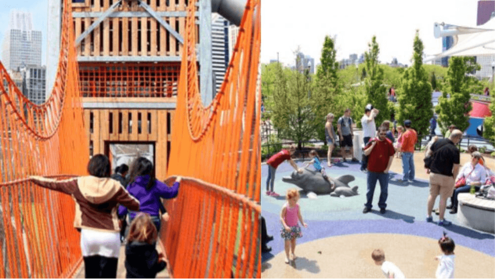 Desde las 6:00 a.m. hasta las 9:00 p.m. puedes acudir al parque 'Maggie Daley' con tus hijos, para que disfruten del parque.